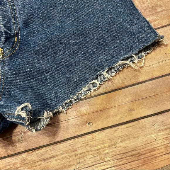 Moussy High Rise Denim Shorts - Picture 5 of 9